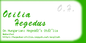 otilia hegedus business card